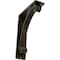 Ekena Millwork Legacy Wrought Iron Bracket, (Triple center brace), Antiqued Pale Gold 2"W x 5 1/2"D x 8"H BKTM02X05X08TLEAPG - alternate 1